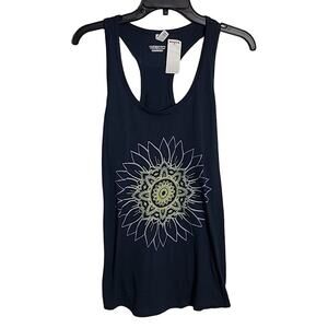 Fifth Sun Ideal Tee Racerback Tank, NWT, Blue, Large